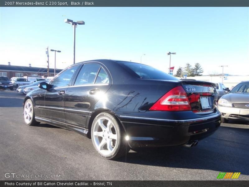 Black / Black 2007 Mercedes-Benz C 230 Sport
