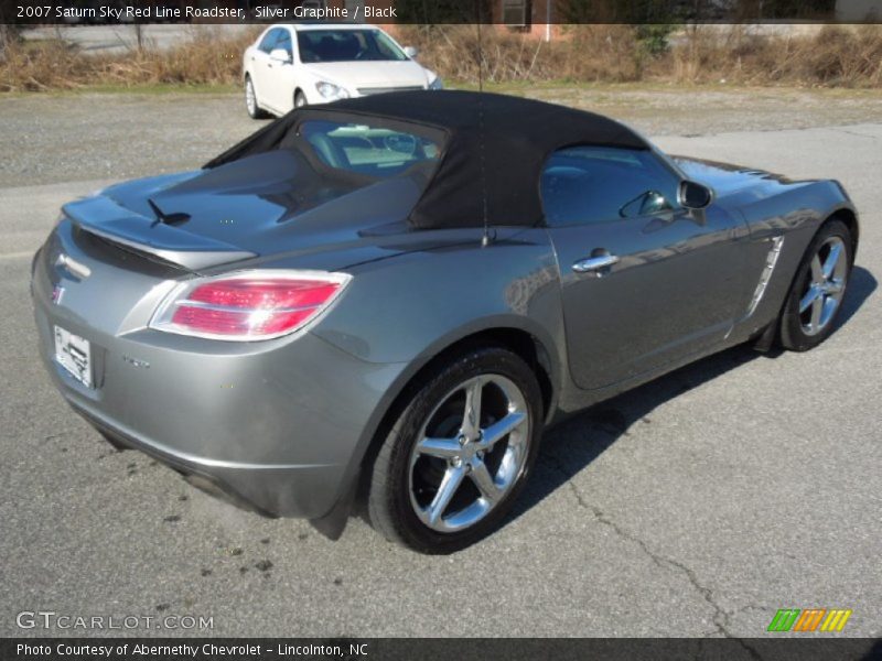 Silver Graphite / Black 2007 Saturn Sky Red Line Roadster