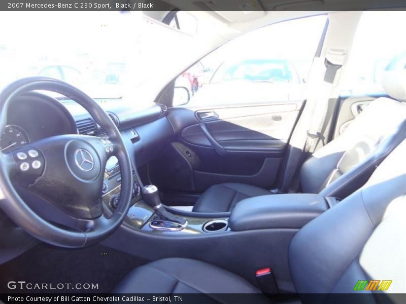 Black / Black 2007 Mercedes-Benz C 230 Sport