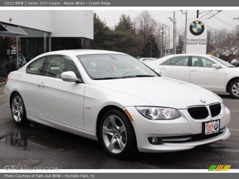 Alpine White / Cream Beige 2012 BMW 3 Series 335i Coupe