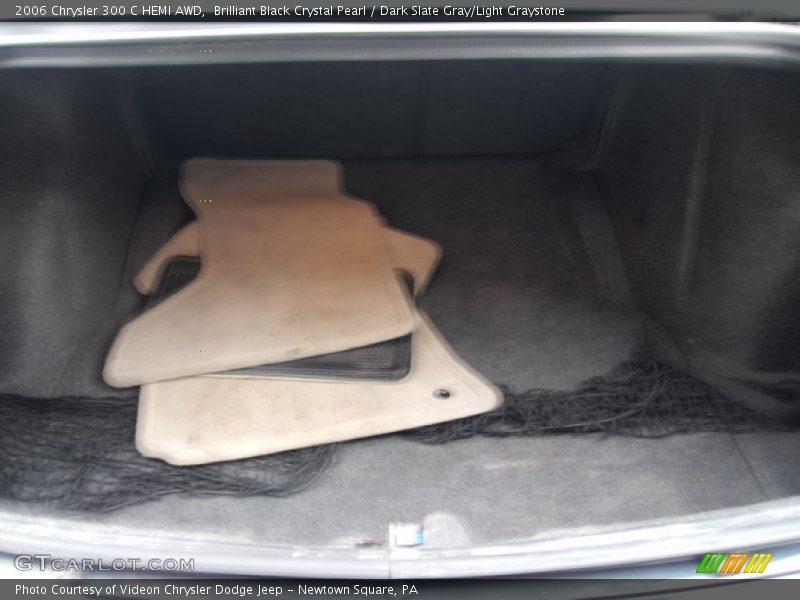 Brilliant Black Crystal Pearl / Dark Slate Gray/Light Graystone 2006 Chrysler 300 C HEMI AWD
