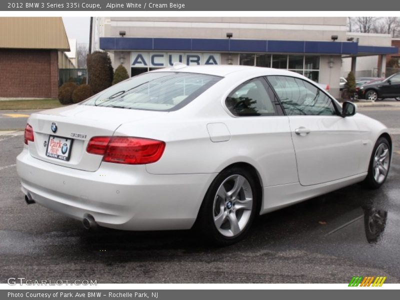 Alpine White / Cream Beige 2012 BMW 3 Series 335i Coupe