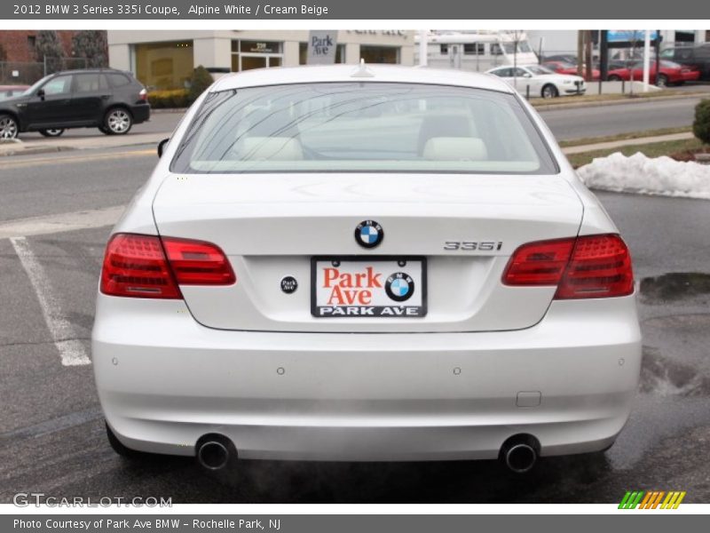 Alpine White / Cream Beige 2012 BMW 3 Series 335i Coupe