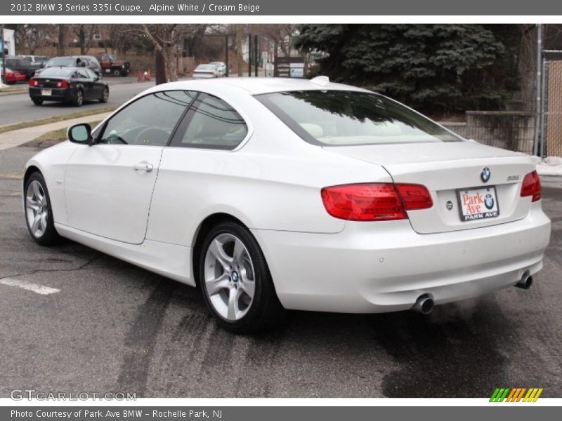 Alpine White / Cream Beige 2012 BMW 3 Series 335i Coupe