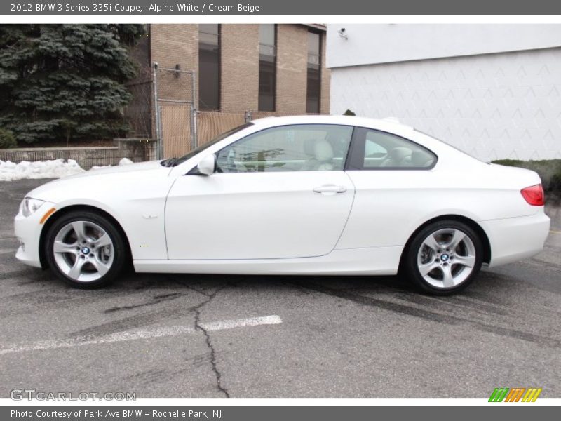 Alpine White / Cream Beige 2012 BMW 3 Series 335i Coupe
