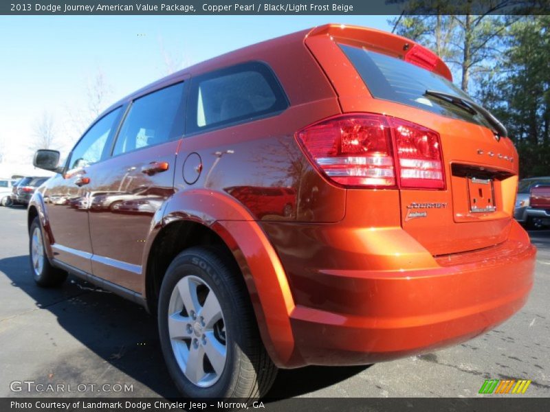 Copper Pearl / Black/Light Frost Beige 2013 Dodge Journey American Value Package
