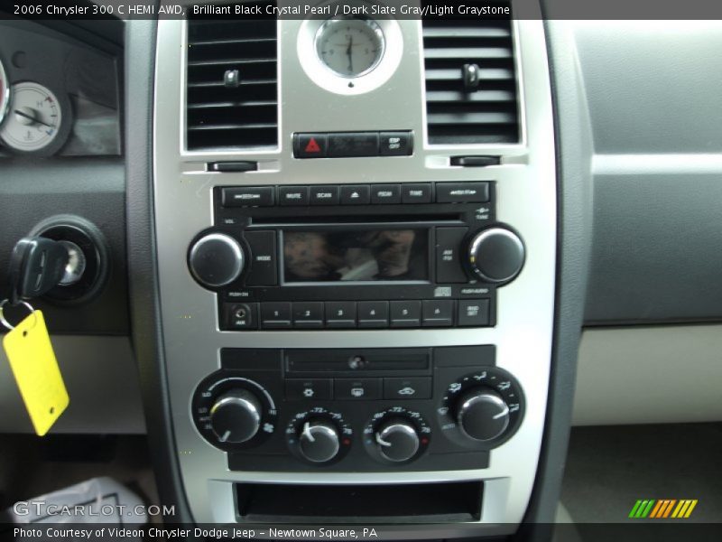 Brilliant Black Crystal Pearl / Dark Slate Gray/Light Graystone 2006 Chrysler 300 C HEMI AWD