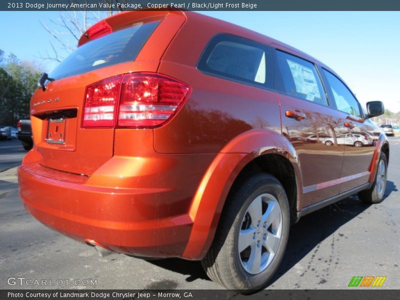 Copper Pearl / Black/Light Frost Beige 2013 Dodge Journey American Value Package