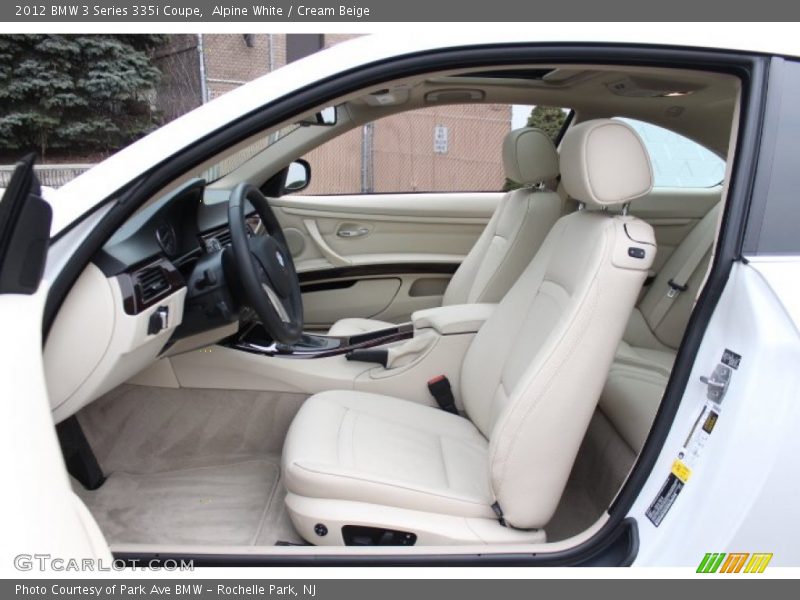 Alpine White / Cream Beige 2012 BMW 3 Series 335i Coupe