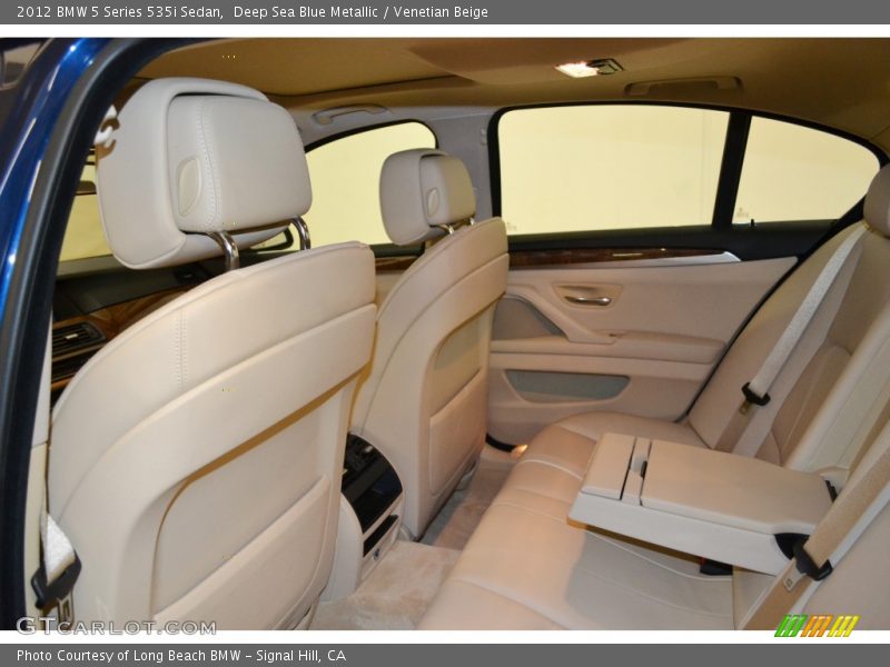 Deep Sea Blue Metallic / Venetian Beige 2012 BMW 5 Series 535i Sedan