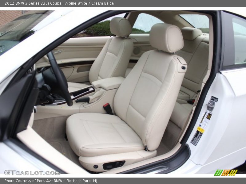 Alpine White / Cream Beige 2012 BMW 3 Series 335i Coupe