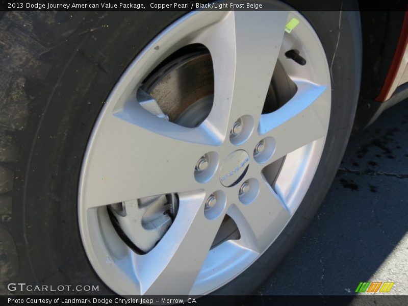 Copper Pearl / Black/Light Frost Beige 2013 Dodge Journey American Value Package