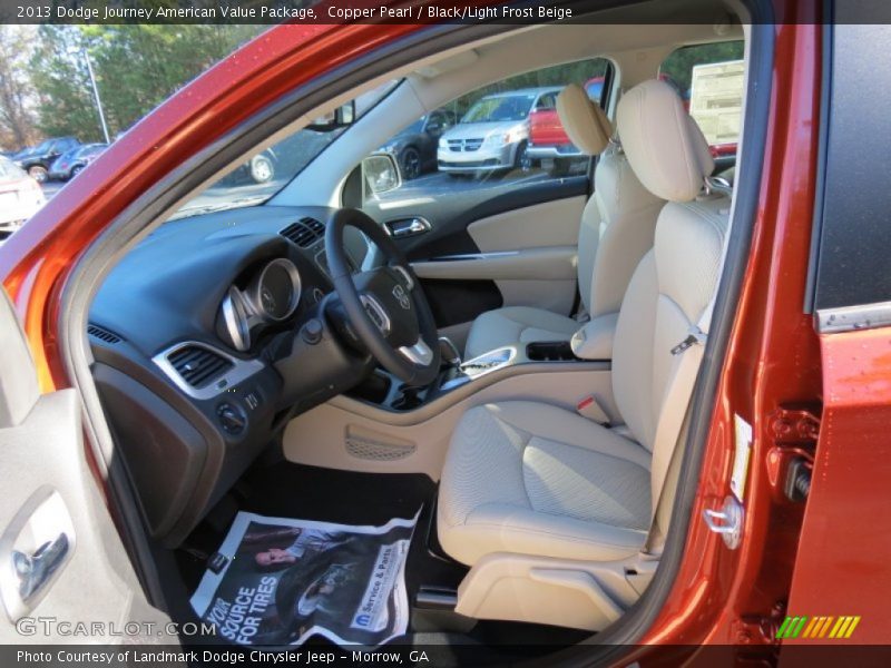 Copper Pearl / Black/Light Frost Beige 2013 Dodge Journey American Value Package