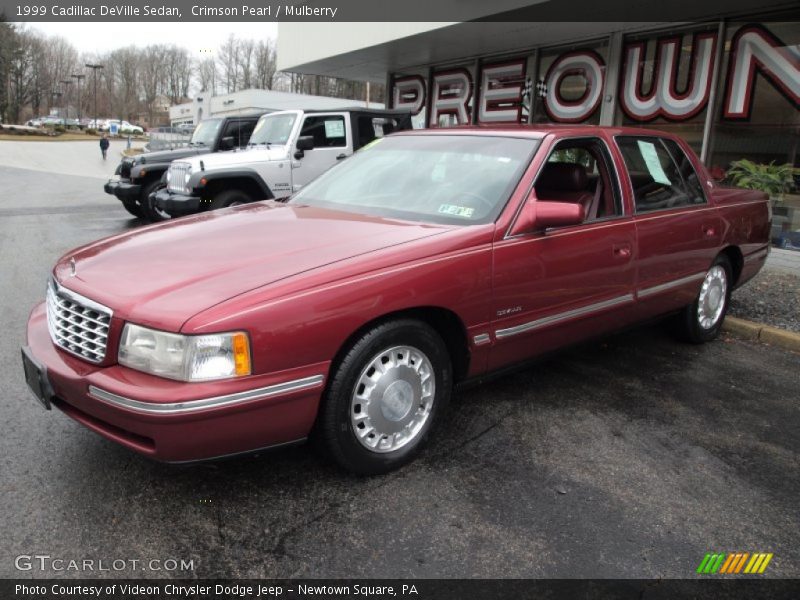 Crimson Pearl / Mulberry 1999 Cadillac DeVille Sedan