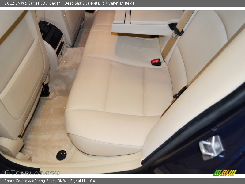 Deep Sea Blue Metallic / Venetian Beige 2012 BMW 5 Series 535i Sedan