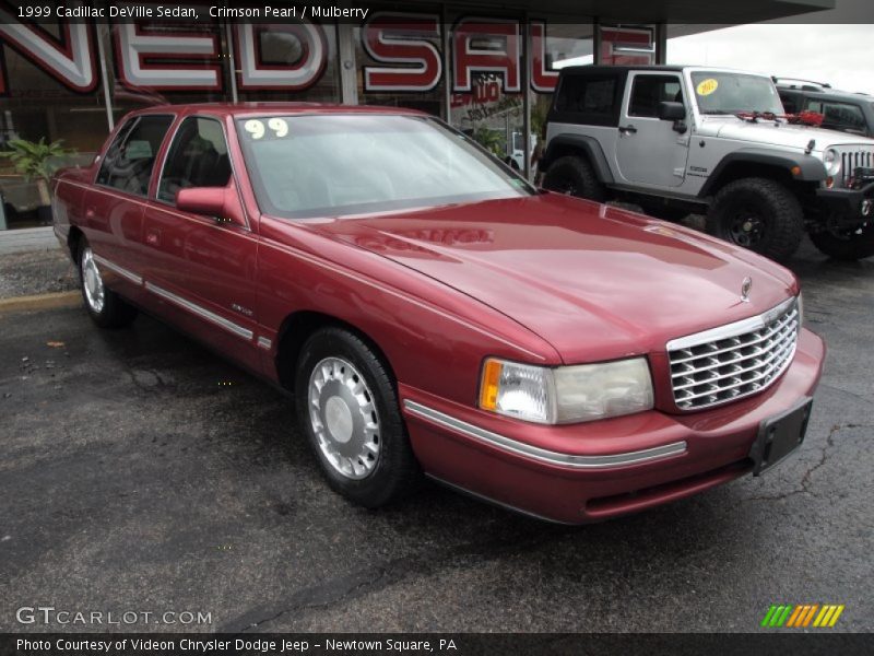 Crimson Pearl / Mulberry 1999 Cadillac DeVille Sedan