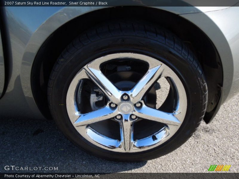 Silver Graphite / Black 2007 Saturn Sky Red Line Roadster