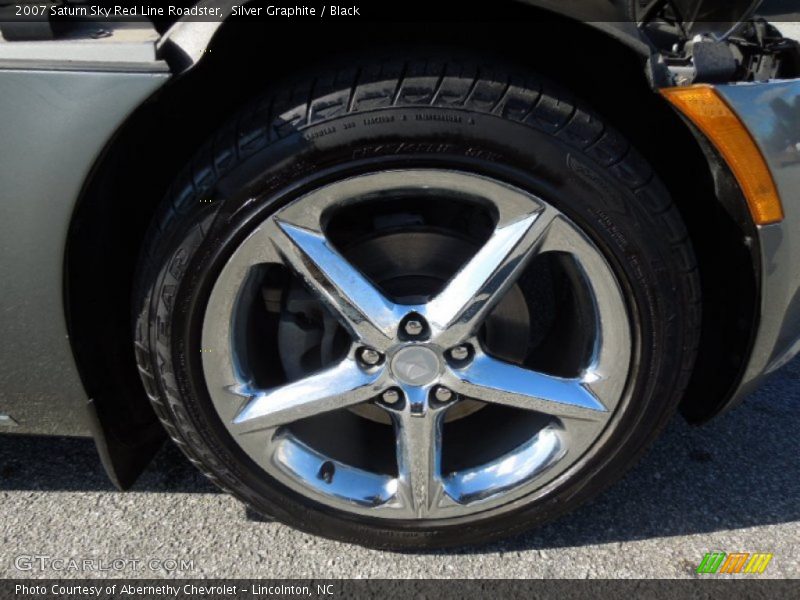 Silver Graphite / Black 2007 Saturn Sky Red Line Roadster
