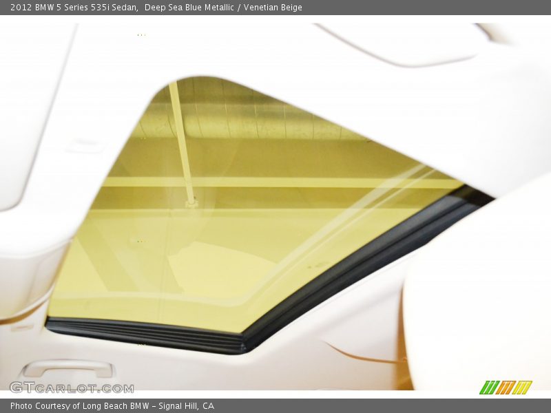 Deep Sea Blue Metallic / Venetian Beige 2012 BMW 5 Series 535i Sedan