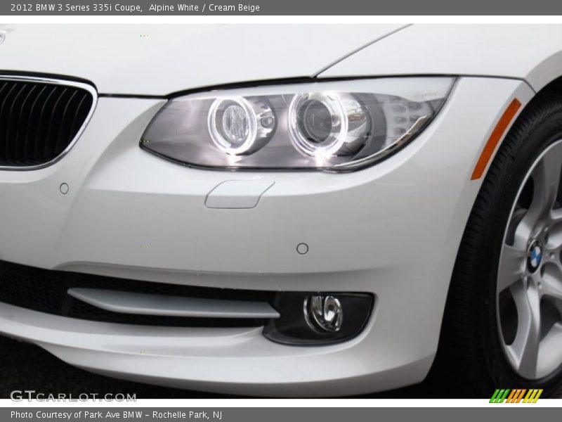 Alpine White / Cream Beige 2012 BMW 3 Series 335i Coupe