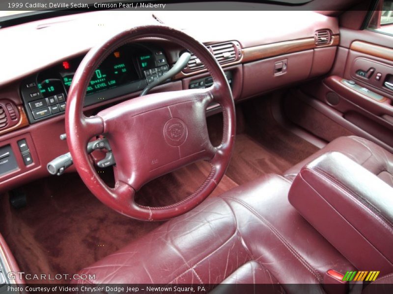 Crimson Pearl / Mulberry 1999 Cadillac DeVille Sedan