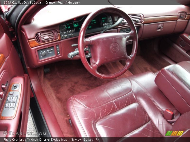 Crimson Pearl / Mulberry 1999 Cadillac DeVille Sedan