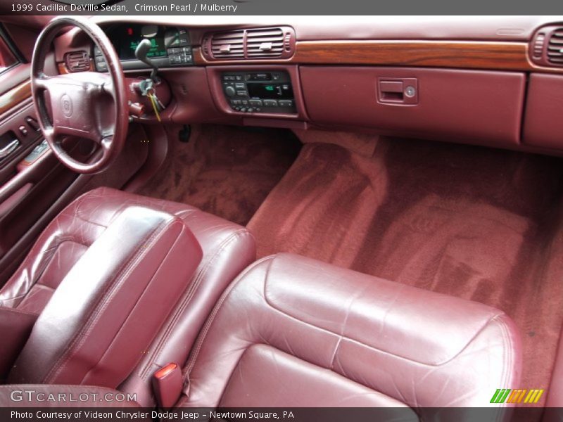 Crimson Pearl / Mulberry 1999 Cadillac DeVille Sedan