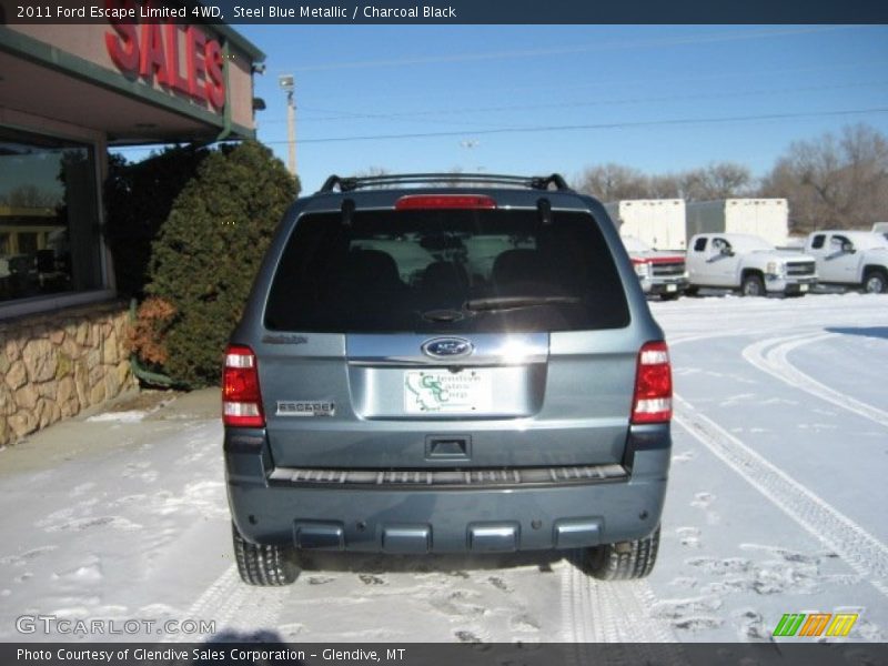 Steel Blue Metallic / Charcoal Black 2011 Ford Escape Limited 4WD