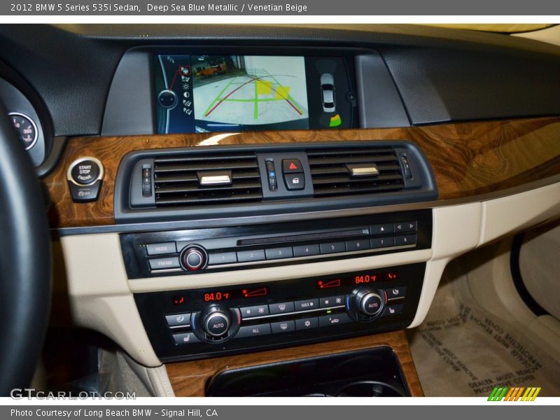 Deep Sea Blue Metallic / Venetian Beige 2012 BMW 5 Series 535i Sedan