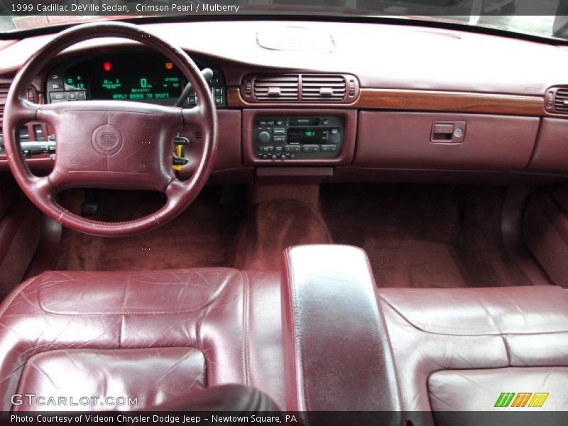 Crimson Pearl / Mulberry 1999 Cadillac DeVille Sedan