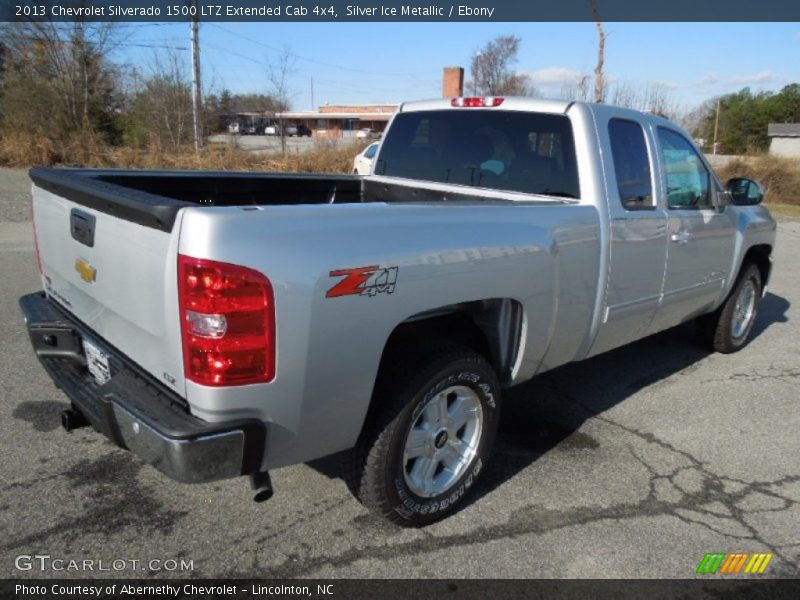 Silver Ice Metallic / Ebony 2013 Chevrolet Silverado 1500 LTZ Extended Cab 4x4