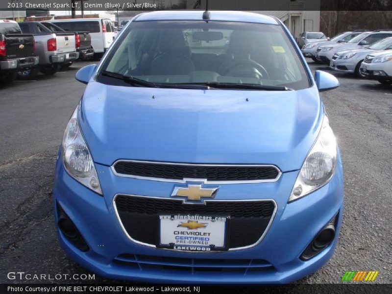Denim (Blue) / Silver/Blue 2013 Chevrolet Spark LT