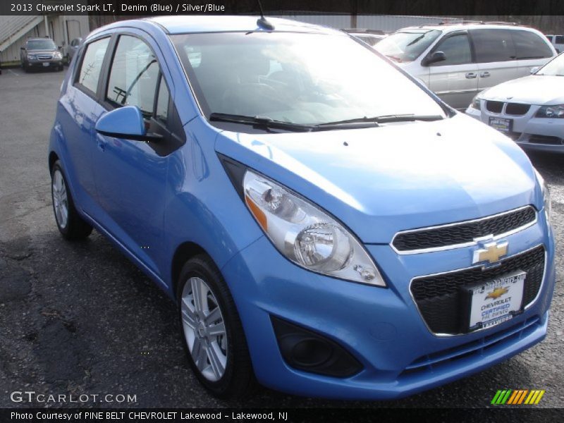Denim (Blue) / Silver/Blue 2013 Chevrolet Spark LT