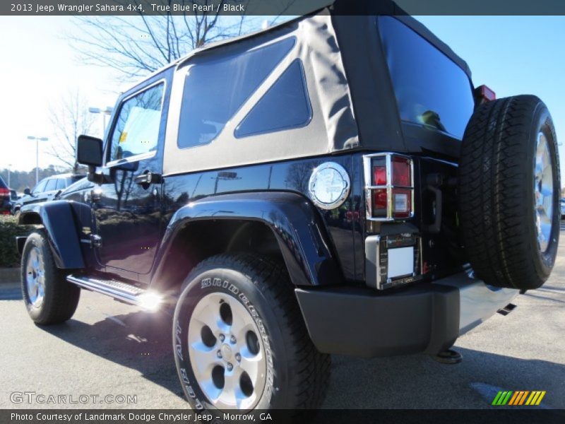 True Blue Pearl / Black 2013 Jeep Wrangler Sahara 4x4