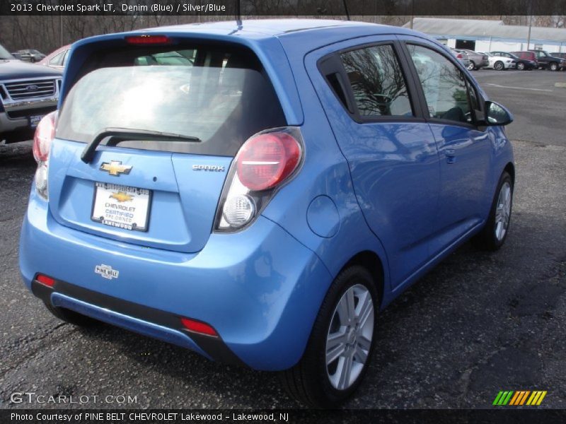 Denim (Blue) / Silver/Blue 2013 Chevrolet Spark LT
