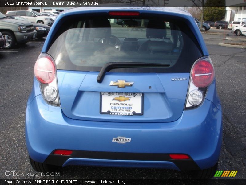 Denim (Blue) / Silver/Blue 2013 Chevrolet Spark LT