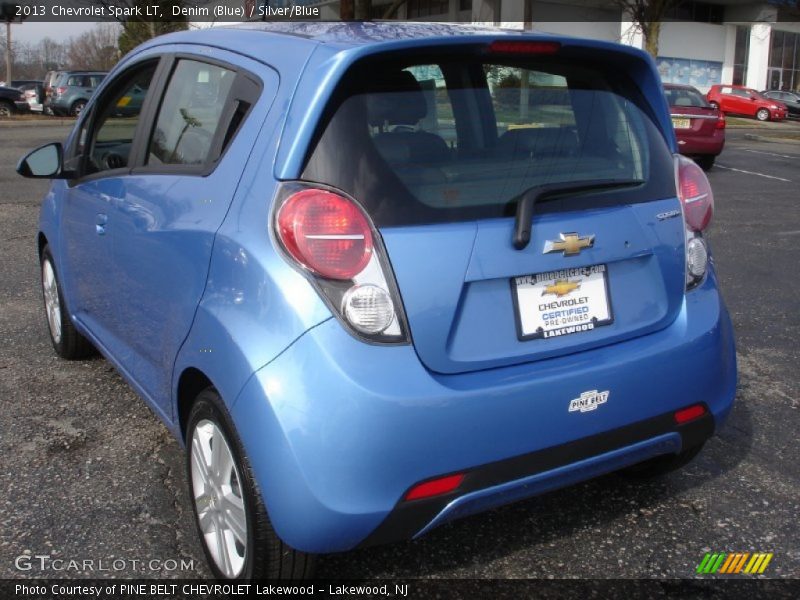 Denim (Blue) / Silver/Blue 2013 Chevrolet Spark LT