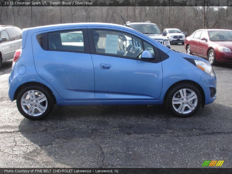 Denim (Blue) / Silver/Blue 2013 Chevrolet Spark LT