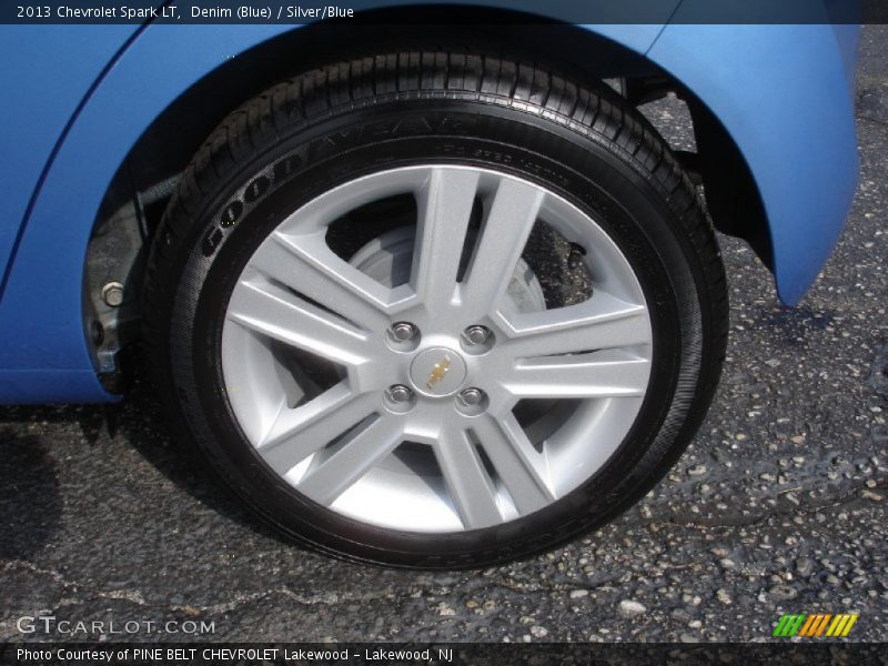 Denim (Blue) / Silver/Blue 2013 Chevrolet Spark LT
