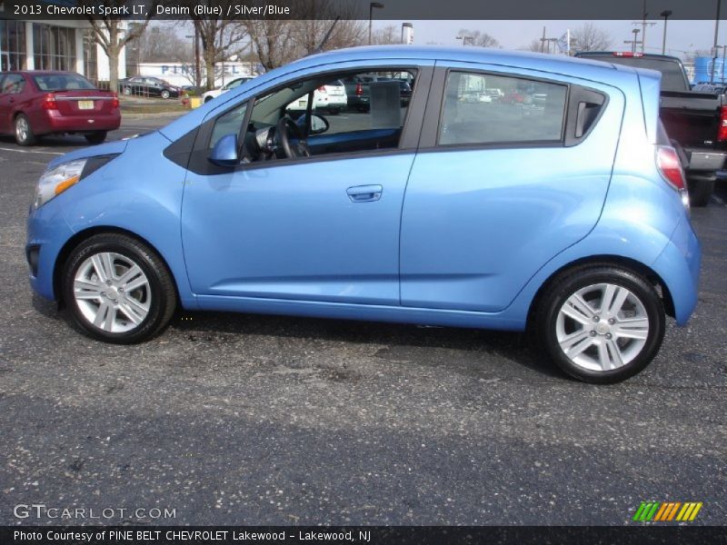 Denim (Blue) / Silver/Blue 2013 Chevrolet Spark LT