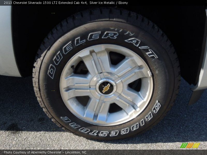 Silver Ice Metallic / Ebony 2013 Chevrolet Silverado 1500 LTZ Extended Cab 4x4