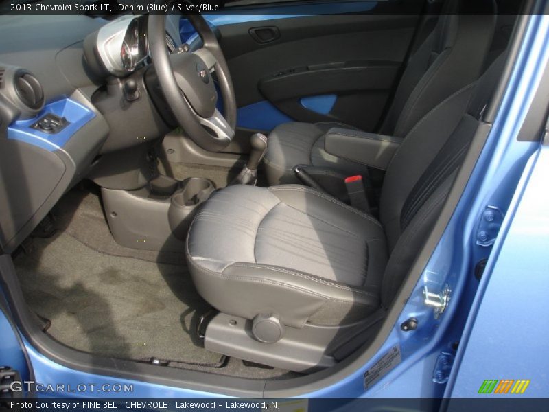 Denim (Blue) / Silver/Blue 2013 Chevrolet Spark LT