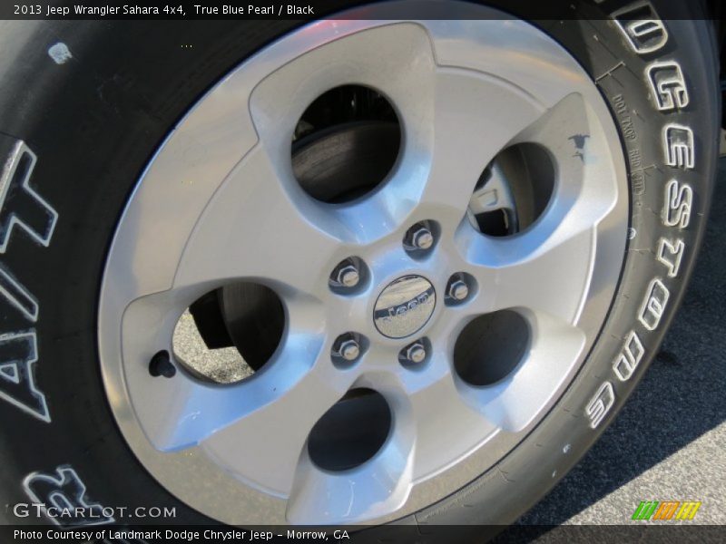 True Blue Pearl / Black 2013 Jeep Wrangler Sahara 4x4