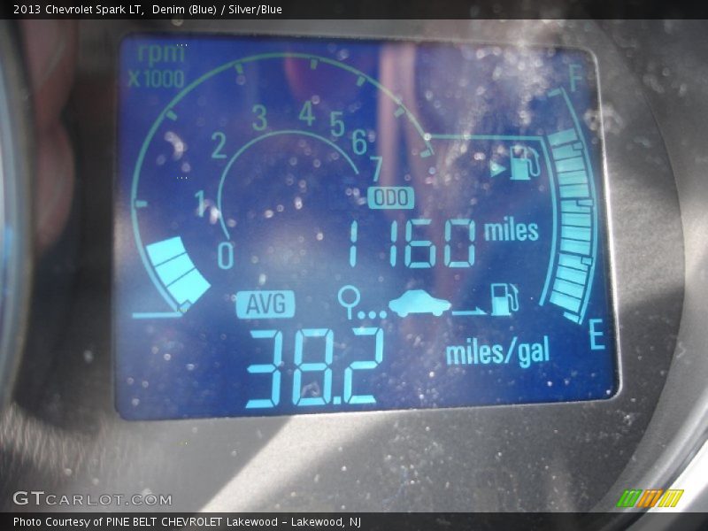 Denim (Blue) / Silver/Blue 2013 Chevrolet Spark LT