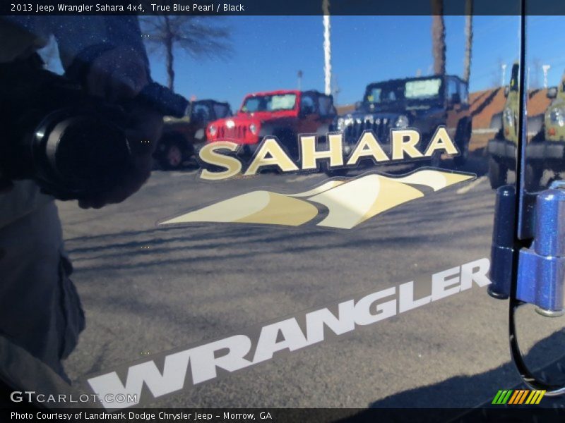 True Blue Pearl / Black 2013 Jeep Wrangler Sahara 4x4