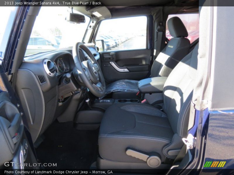 True Blue Pearl / Black 2013 Jeep Wrangler Sahara 4x4