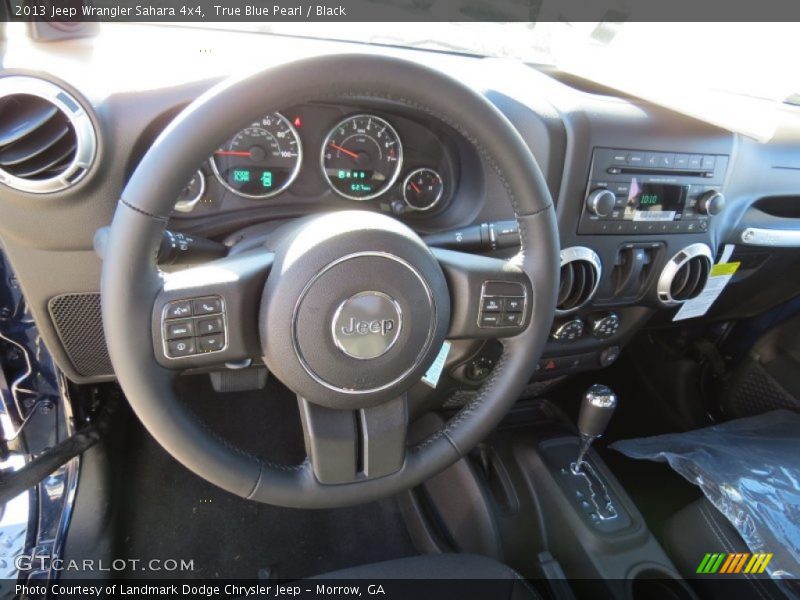 True Blue Pearl / Black 2013 Jeep Wrangler Sahara 4x4