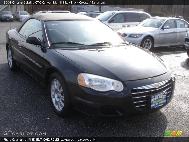 Brilliant Black Crystal / Sandstone 2004 Chrysler Sebring GTC Convertible