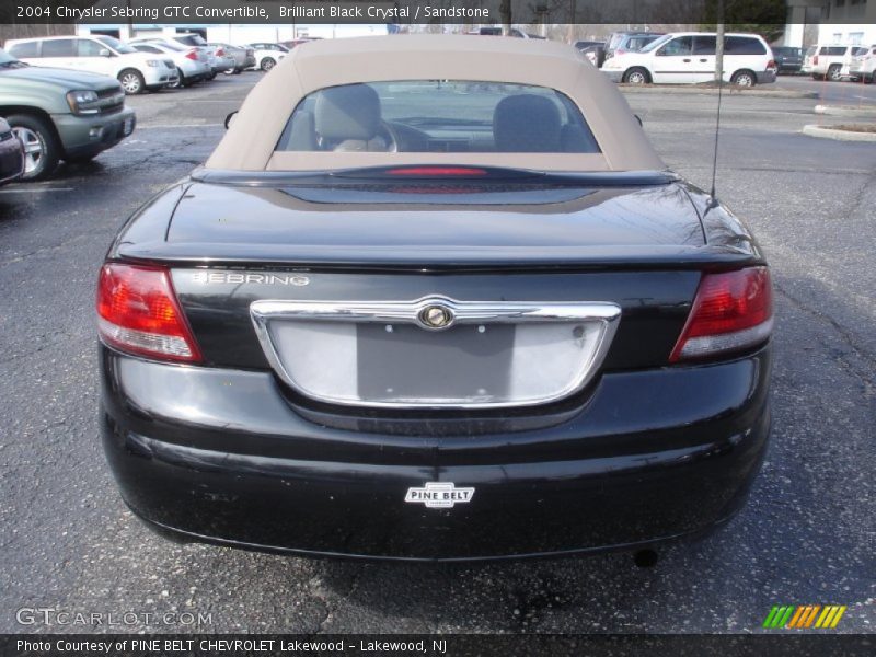 Brilliant Black Crystal / Sandstone 2004 Chrysler Sebring GTC Convertible