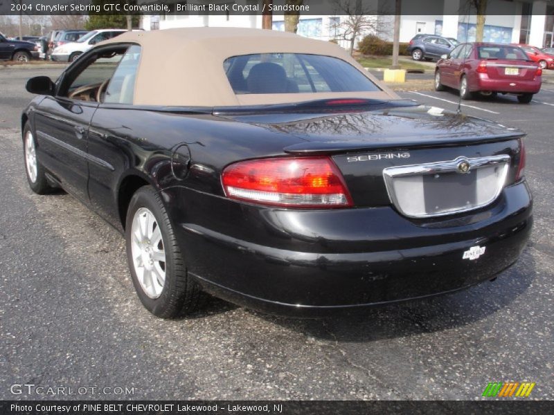 Brilliant Black Crystal / Sandstone 2004 Chrysler Sebring GTC Convertible